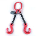 Chain Sling, Alloy, Type DOS, Double Leg, 1/2″ Chain x 48″ Reach, Standard Sling Hooks