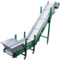 Conveyor, Horizontal to Incline, SLX-120306, 3′ Horizontal Length, 6′ Incline Length, 12″ Wide