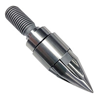 Screw Tip Assembly, Nissei, 32mm, 4.7" OAL, Castle Style, 40 Deg Nose, TR18x2.0 LH Thd, H-13/HT/NIT