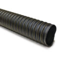 Hopper Dryer Hose, 2-Ply, Black, 3″ ID, 13′ Long, Neoprene Coated Fiberglass