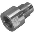 Nozzle Tip Adapter, 2.07″ OAL, M24X1.5 LH Male Thd, 7/8″-14 Female Thd, 8mm RO. Arburg