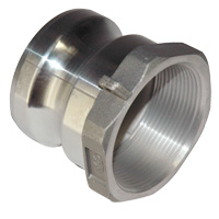 Cam & Groove Coupling, Type A 1-1/2" Aluminum, Male Adapter x Female NPT Thread