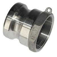 Cam & Groove Coupling, Type A 1-1/4" Stainless Steel, Male Adapter x Female NPT Thread
