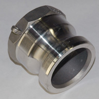 Cam & Groove Coupling, Type A 1-1/4" Stainless Steel, Male Adapter x Female NPT Thread