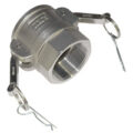 Cam & Groove Coupling, Type C 2″ Aluminum, Female Coupler x Hose Shank