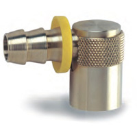 Coupler, Water Jumper, 3/8" Passage, 3/8" Push-On Hose Barb, Sleeve Locking