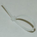 Cable Tie, Nylon, 4″ Overall Length, 18 lb Minimum Tensile Strength, 100 Per Bag, Color: Natural