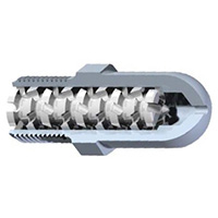 EZ Flow 20 Color Mixing Nozzle Tip, 3-1/2" OAL, 1/2" Radius, 3/32" Orifice, 7/8"-14 Thd.