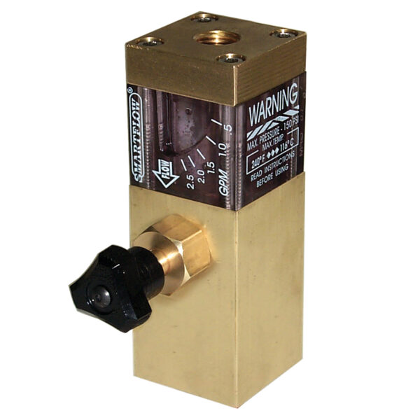 Flow Regulator, Brass 1/2" NPT Inlet, 3/8" NPT Outlet, 2.5 gpm
