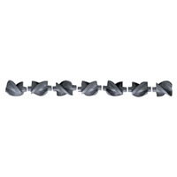 Helix Set, CVD Coated, (7) Pieces: (2) Flat Faced, (2) Right Flutes & (3) Left Flutes, Instructions.