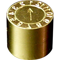 Date Code Insert, 16mm, 0-9 ARound Outside And Arrow Inside Only.
