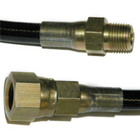 Spray Gun Hose, 8 ft, With Fittings