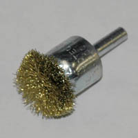 Brass Circular Flared End Brush, 1-1/4" Brush Diameter