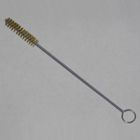 Brass Bristle Tube Brush, 7/16" Brush Diameter, 8" Length