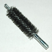 Brush, Heavy Duty Barrel, 38mm OD, High Carbon Steel, Double Stem And Spiral
