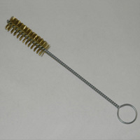 Brass Bristle Tube Brush, 15/16" Brush Diameter, 10" Length