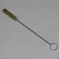 Brass Bristle Tube Brush, 5/8" Brush Diameter, 9" Length