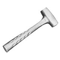 Mold Hammer, 1/2 lb., Aluminum, 8" long.