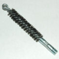 Brush, Heavy Duty Barrel, 22mm OD, High Carbon Steel, Double Stem And Spiral