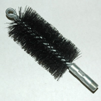 Brush, Heavy Duty Barrel, 2-1/4" OD, High Carbon Steel, Double Stem And Spiral