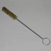 Brass Bristle Tube Brush, 13/16" Brush Diameter, 10" Length
