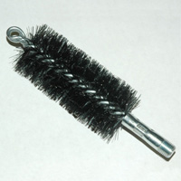 Brush, Heavy Duty Barrel, 2" OD, High Carbon Steel, Double Stem And Spiral