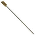 Brass Bristle, Power Driven (Single Spiral) Tube Brush, 3/4" Brush Diameter, 12" Length. - Image 1