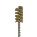 Brass Bristle, Power Driven (Single Spiral) Tube Brush, 3/4" Brush Diameter, 12" Length. - Image 2