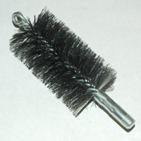 Brush, Heavy Duty Barrel, 65mm OD, High Carbon Steel, Double Stem And Spiral