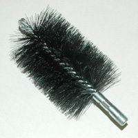 Brush, Heavy Duty Barrel, 3-1/2" OD, High Carbon Steel, Double Stem And Spiral