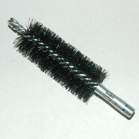 Brush, Heavy Duty Barrel, 1-3/4" OD, High Carbon Steel, Double Stem And Spiral