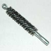 Brush, Heavy Duty Barrel, 27mm OD, High Carbon Steel, Double Stem And Spiral