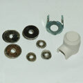 Ceramic Post Protector, Clip on Type, Single Opening, Style B, 2 Pack, Includes Washers