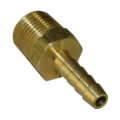 Hose Barb, 1/4″ Inside Diameter Hose, 3/8″ Male NPT, Straight, Brass