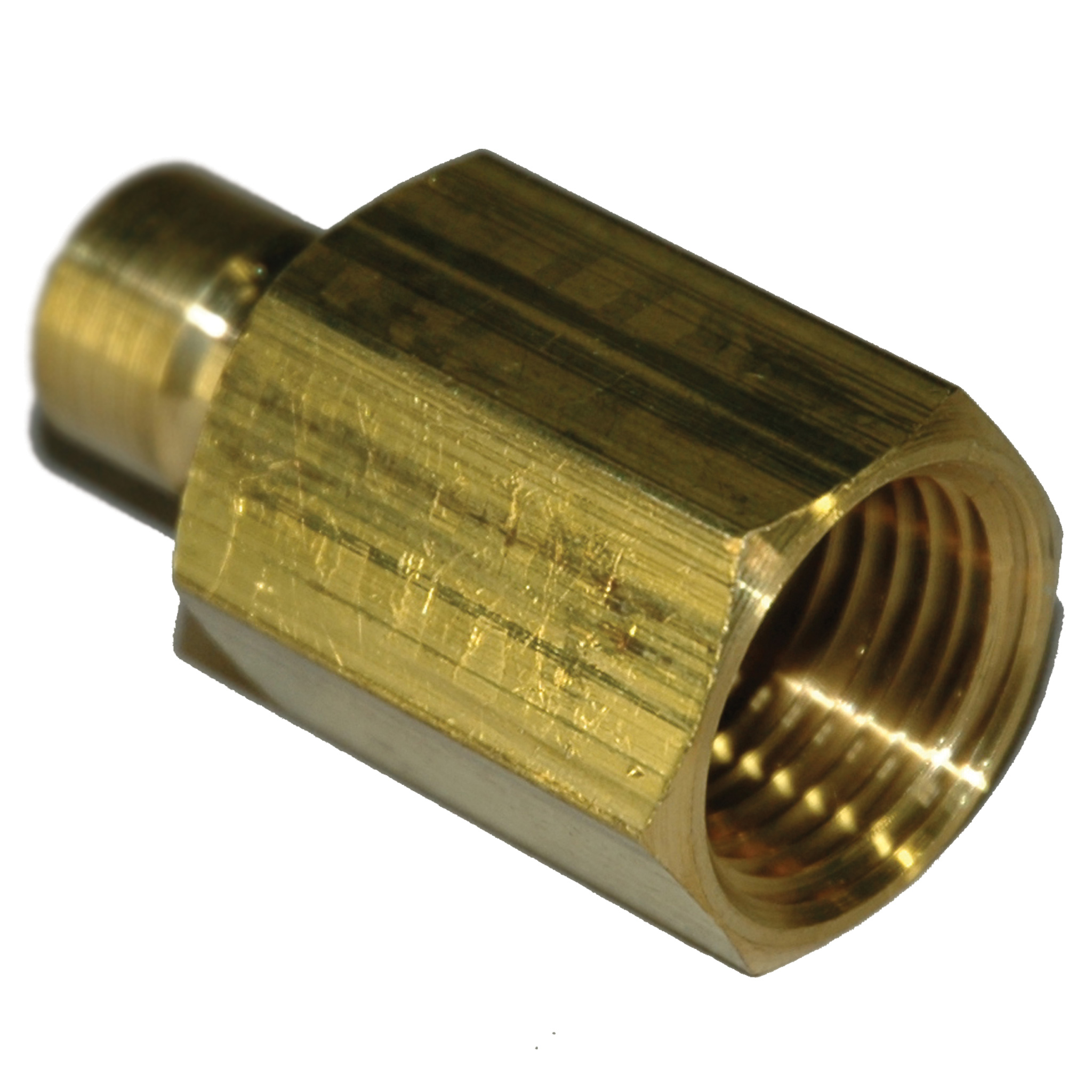 Plug, Water, 300 Series, 3/8" Passage, 1/2" NPT Female, Brass - Image 1
