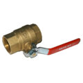 Ball Valve, 1-1/4″ Female NPT, Full Port, Brass