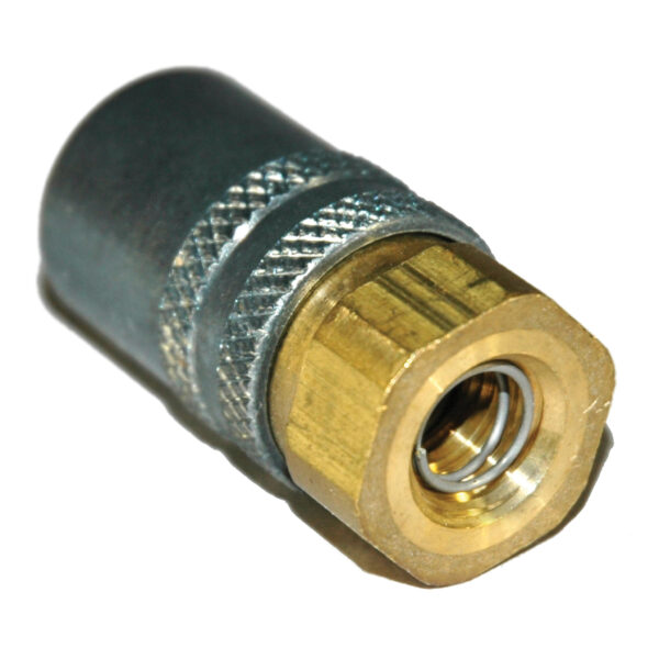 Coupler, Socket Body Only, 3/8" Passage, 1/4" Female NPT, Valved. 300 Series.