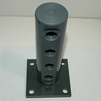 PVC Manifold with Flange, for Lime Buster II and III, 4 Ports - 1/2" NPT