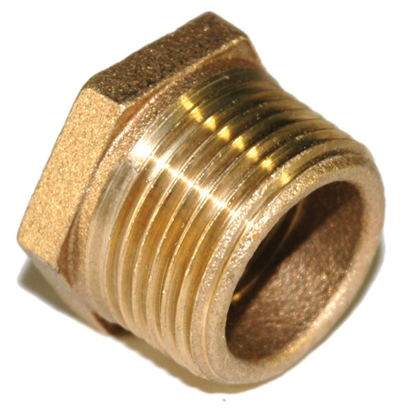Bushing, Hex, 1" x 3/4" NPT, Bronze