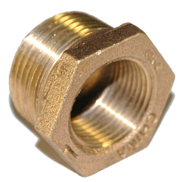 Bushing, Hex, 1" x 3/4" NPT, Bronze