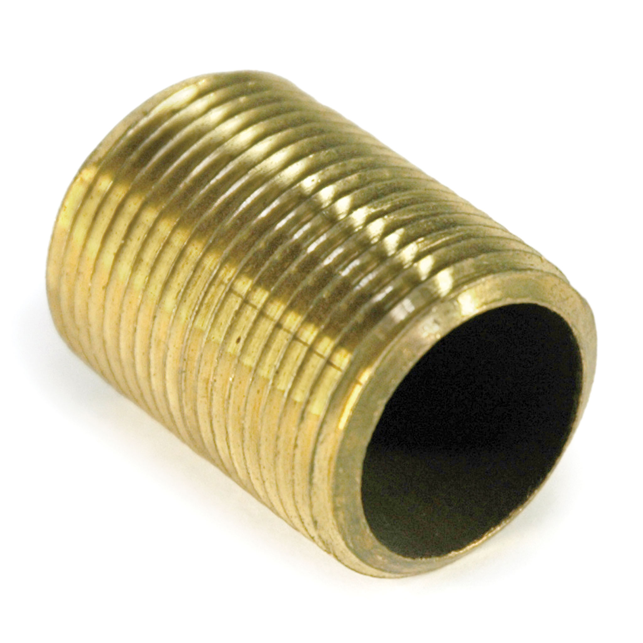 Pipe Nipple, 3/4" NPT, Close, Brass - Image 1