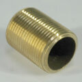 Pipe Nipple, 3/4" NPT, Close, Brass - Image 2