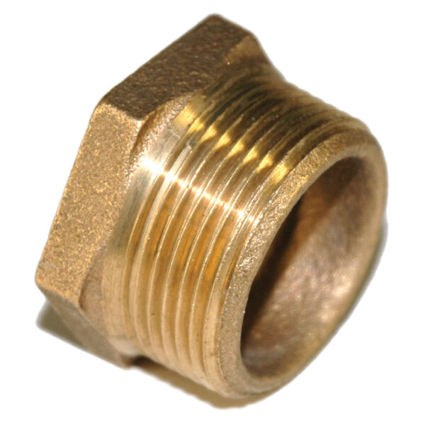 Bushing, Hex, 1-1/4" x 3/4" NPT, Bronze