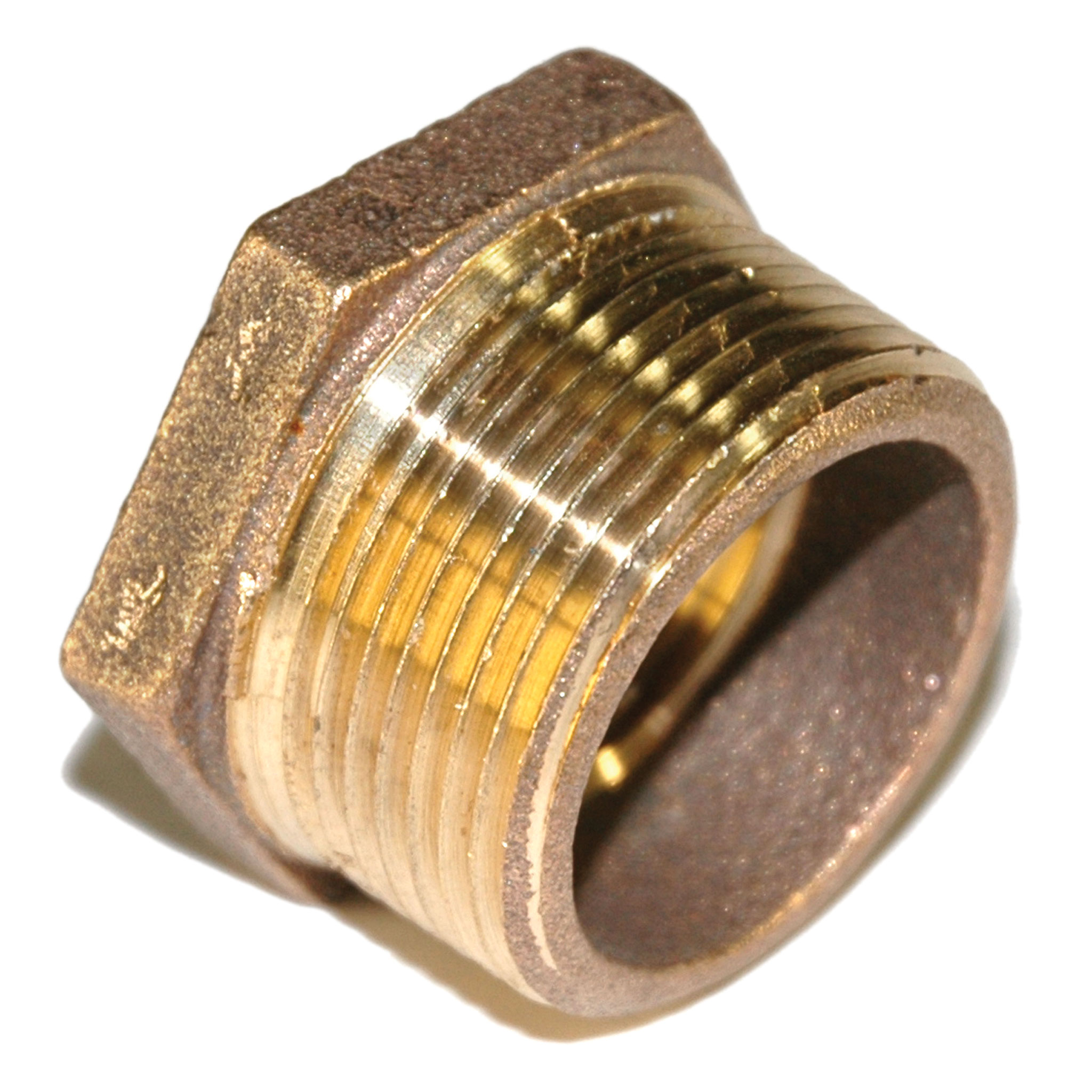 Bushing, Hex, 1-1/4" x 1" NPT, Bronze - Image 1