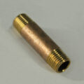 Pipe Nipple, 1/4" NPT, 2" Length, Brass - Image 2