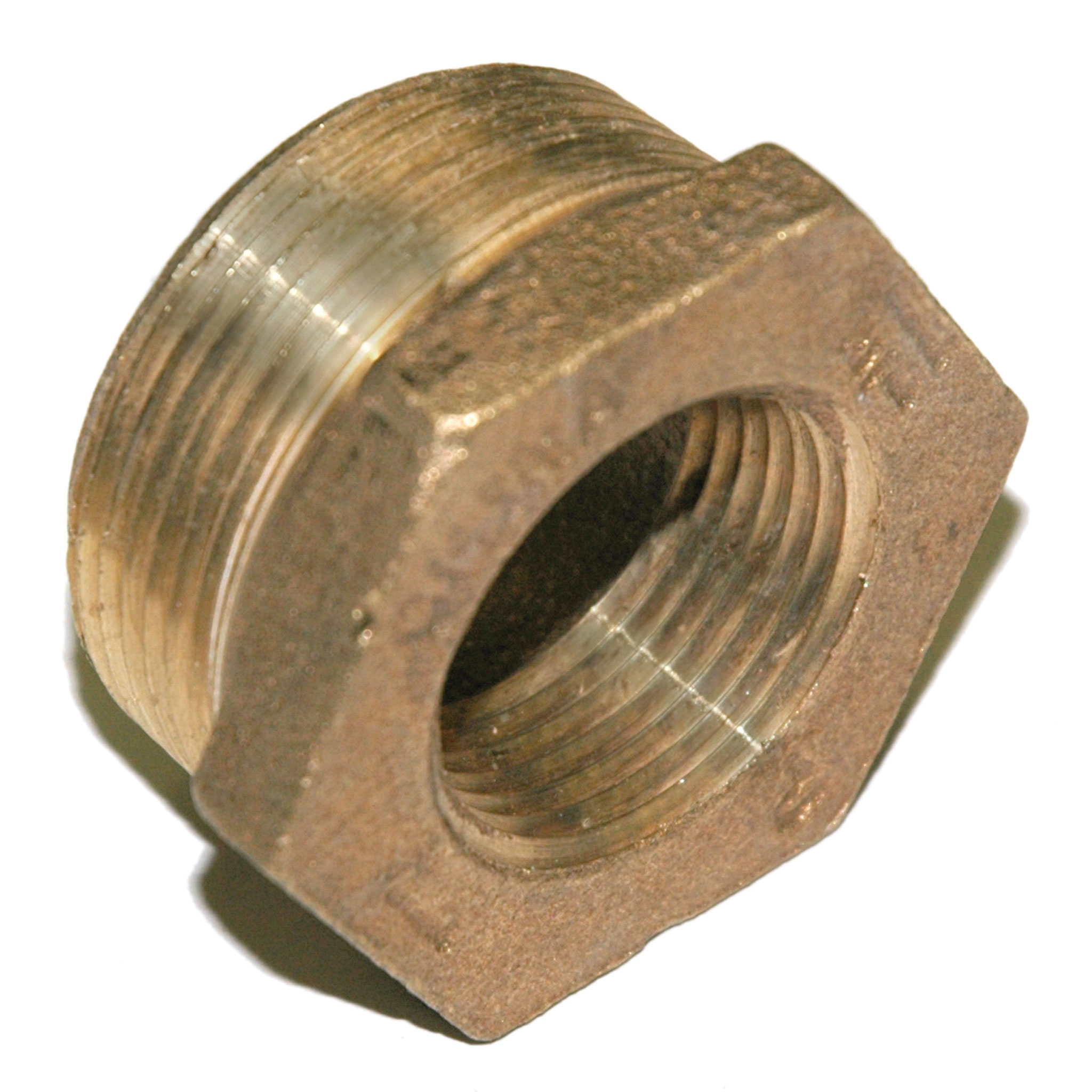 Bushing, Hex, 1-1/2" x 1" NPT, Bronze - Image 2