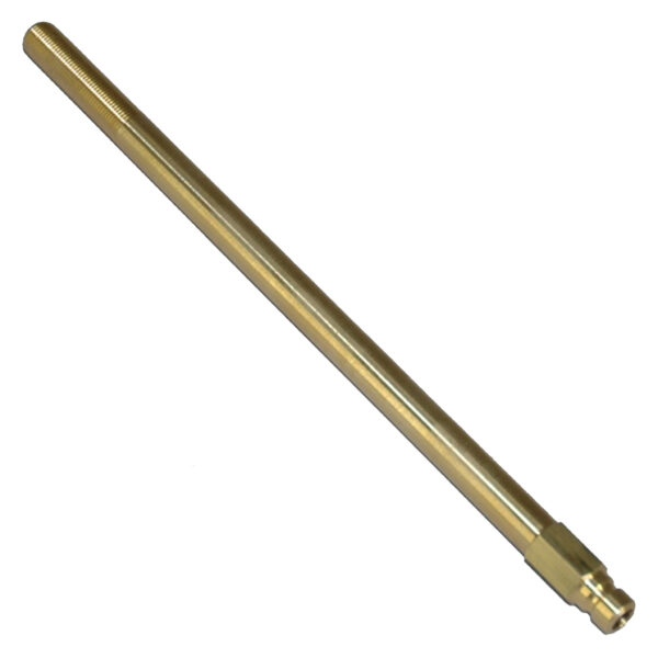 Plug, Water Extension, 200 Series, 1/4" Passage, 8.5" Length, 1/8" NPT, Brass