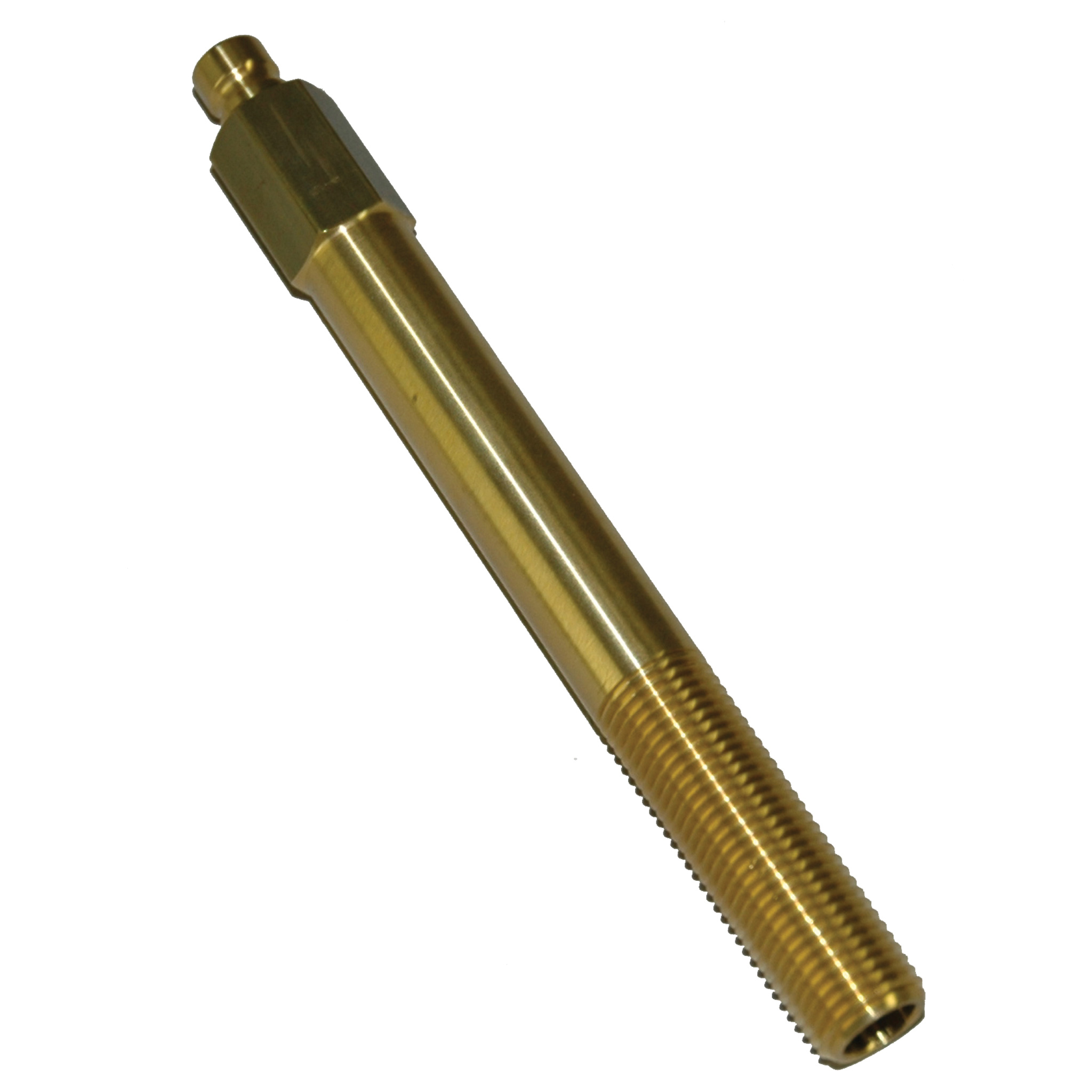 Plug, Water Extension, 200 Series, 1/4" Passage, 5.5" Length, 1/4" NPT, Brass - Image 1