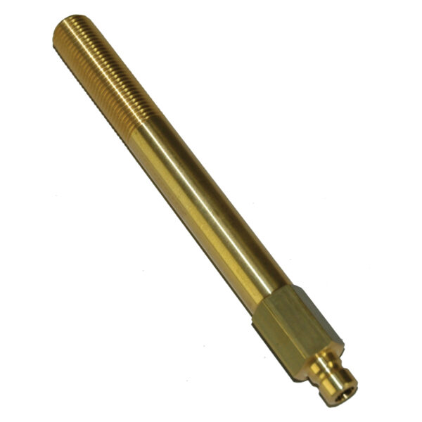 Plug, Water Extension, 200 Series, 1/4" Passage, 5.5" Length, 1/4" NPT, Brass