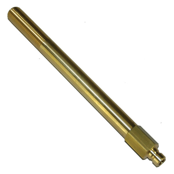 Plug, Water Extension, 200 Series, 1/4" Passage, 7" Length, 1/4" NPT, Brass